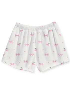 Top Trenz Bow & Tell Fuzzy Shorts