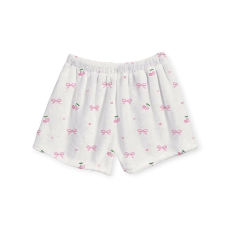 Top Trenz Bow & Tell Fuzzy Shorts