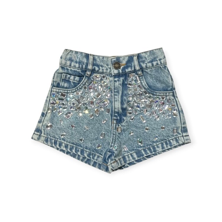 Mini Dreamers Zoe Gem Stone Denim Shorts