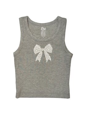 Flowers by Zoe Bow Eyelet Tank