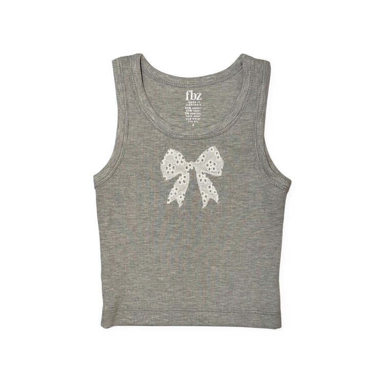 Flowers by Zoe Bow Eyelet Tank