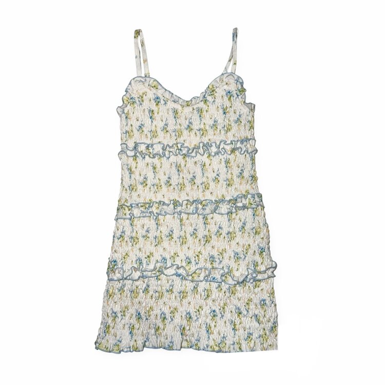 Flowers by Zoe Yellow Floral Smocked Dress