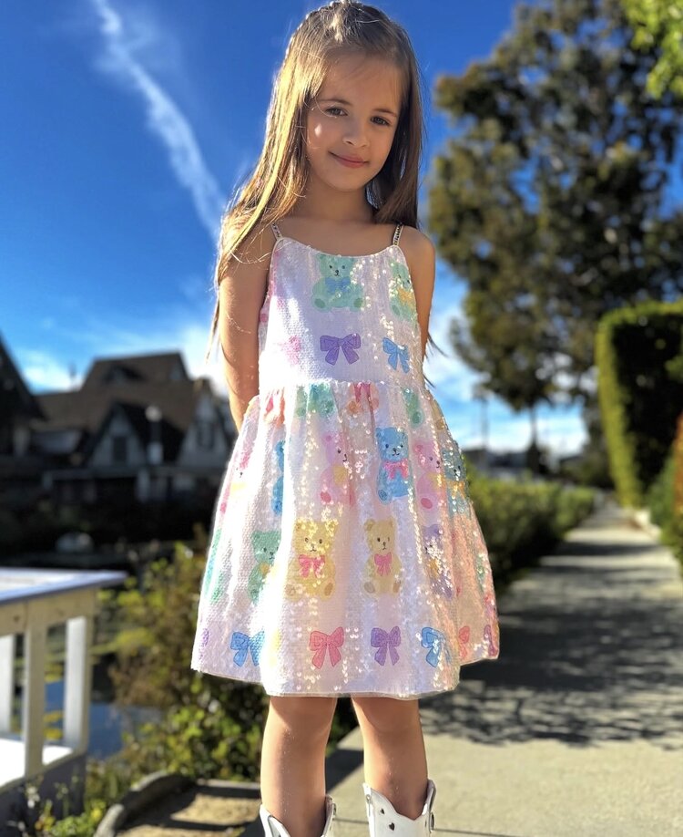 Rockwilde Teddy Bear Sequin Dress