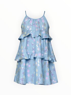 Sara Sara Star Sequin Ruffle Dress