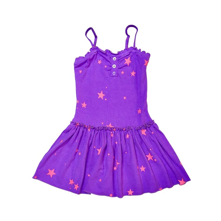 Flowers by Zoe Stars Rib Ruffle Dress