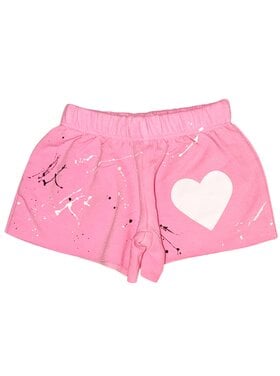 Firehouse White Heart Splattered Shorts