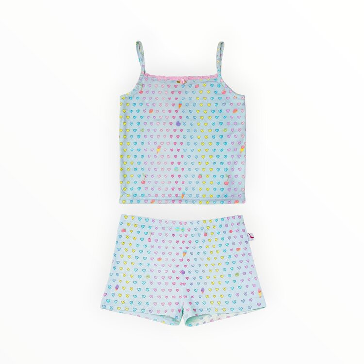 Preppy Goose Hearts Cami Jersey PJ Set