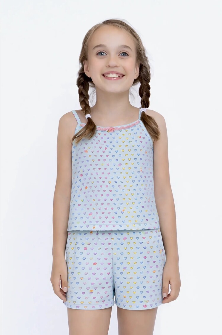 Preppy Goose Hearts Cami Jersey PJ Set