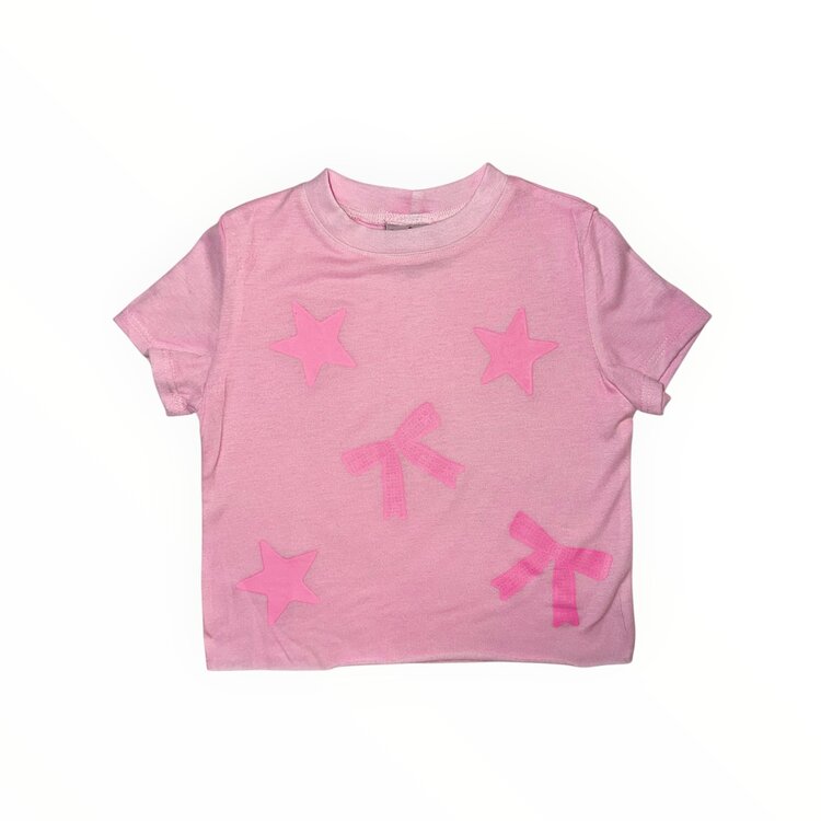 Firehouse Plaid Bows & Stars Tee