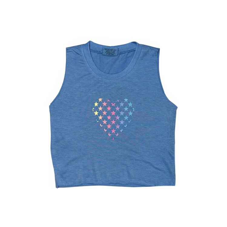 Firehouse Ombre Heart Sleeveless Tee