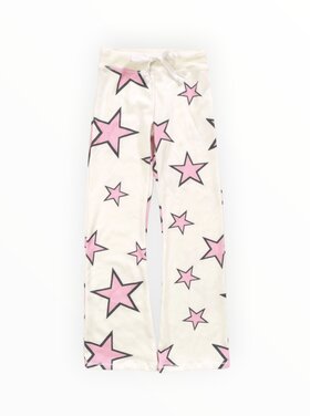 T2 Love Pink Stars Wide Leg Jogger