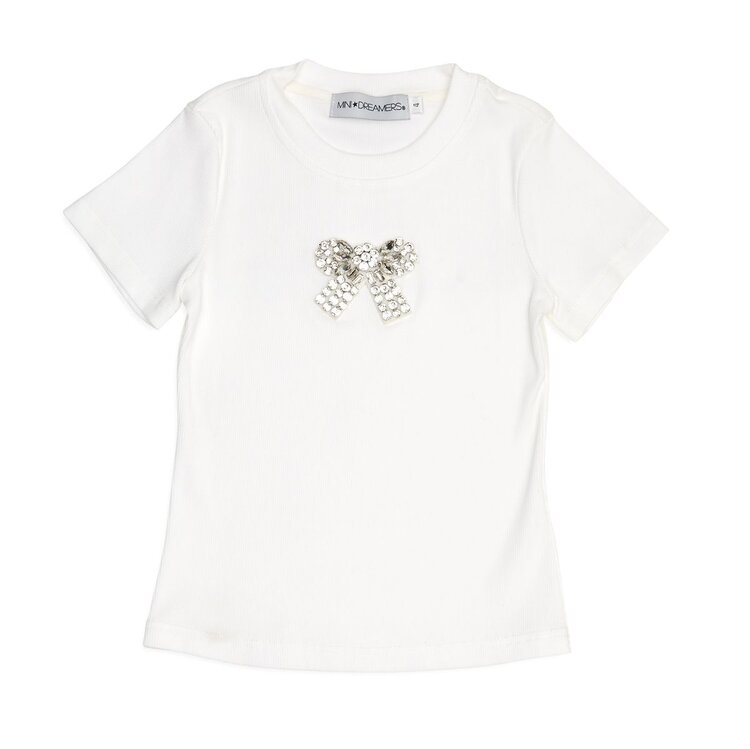 Mini Dreamers Esme Crystal Bow Tee