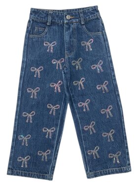 Mini Dreamers Tatiana Crystal Bow Jeans