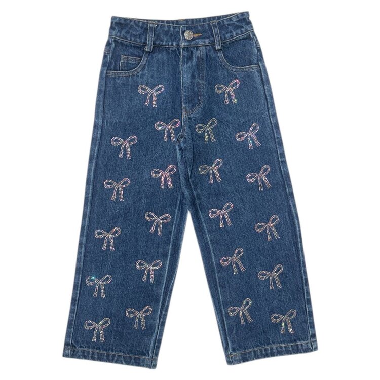 Mini Dreamers Tatiana Crystal Bow Jeans