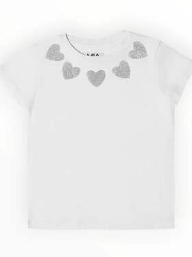 Mia New York Crystal Hearts Tee