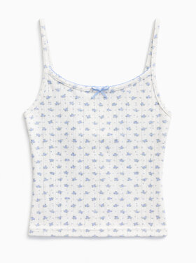 Katie J NYC Marina Serene Blue Floral Cami
