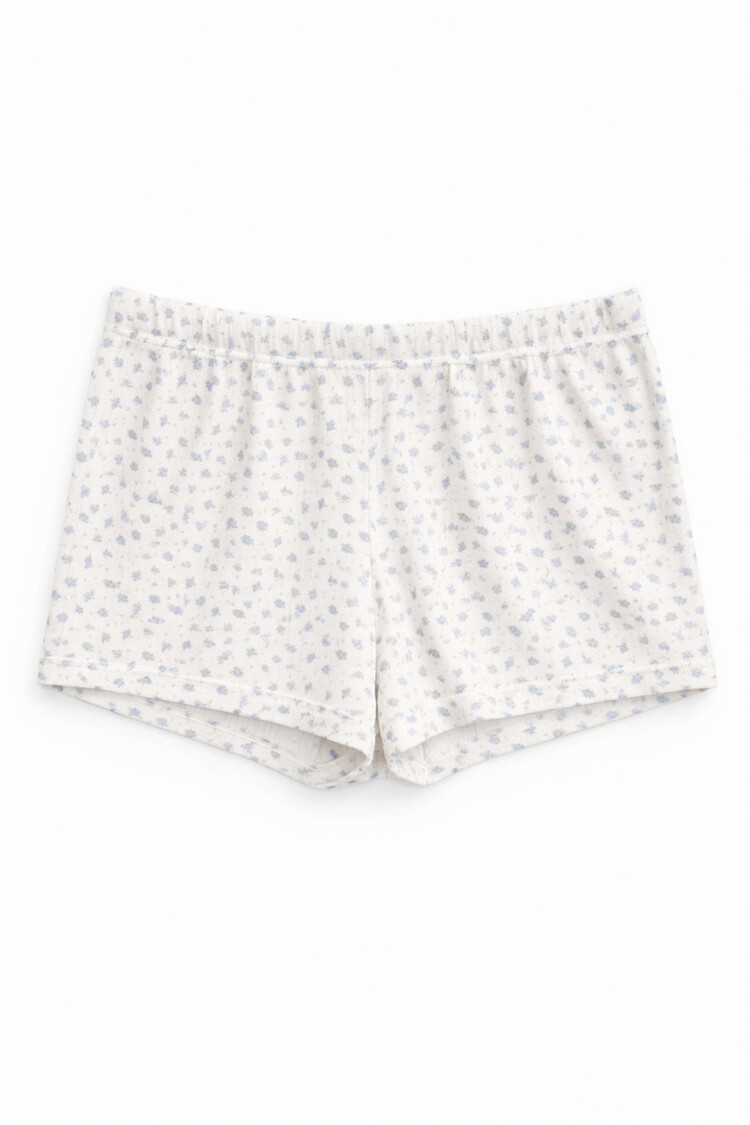Katie J NYC Marina Serene Blue Floral Shorts