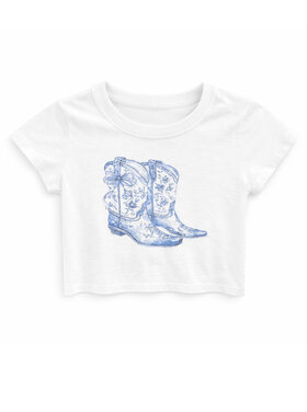 Katie J NYC Bow Boots Tee