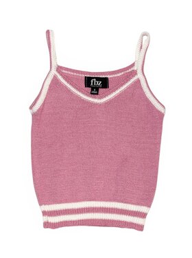 Flowers by Zoe Knit Contrast Tank