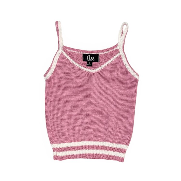Flowers by Zoe Knit Contrast Tank