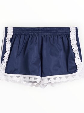 Katie J NYC Birdie Lace Trimmed Shorts