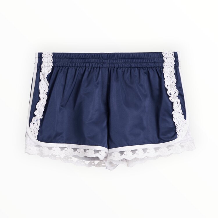 Katie J NYC Birdie Lace Trimmed Shorts