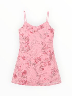 Flowers by Zoe Beaded Chiffon Dress