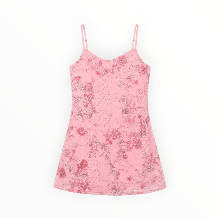 Flowers by Zoe Beaded Chiffon Dress