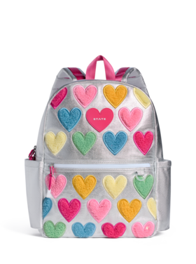 STATE Bags Happy Fuzzy Hearts Double Kane Backpack