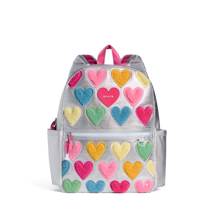 STATE Bags Happy Fuzzy Hearts Double Kane Backpack