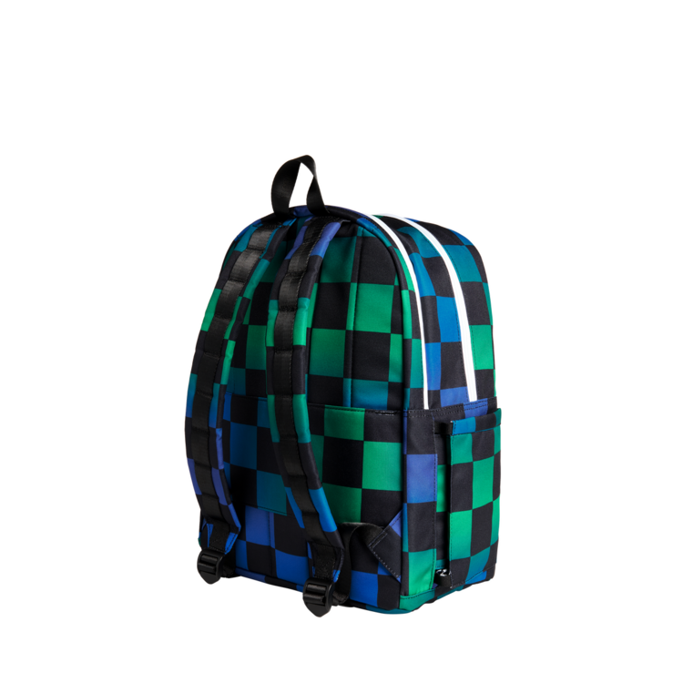 STATE Bags Blue Checkerboard Kane Double Backpack