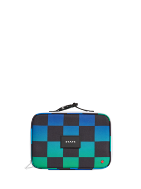 STATE Bags Blue Checkerboard Rodgers Lunch Box