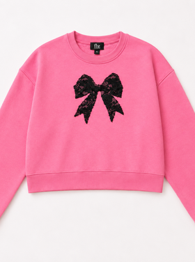 Flowers by Zoe Lace Bow Sweatshirt