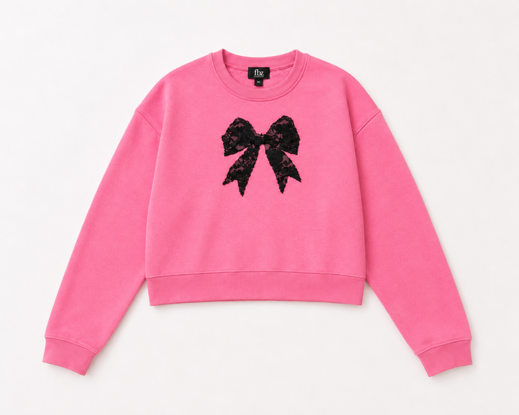 Flowers by Zoe Lace Bow Sweatshirt