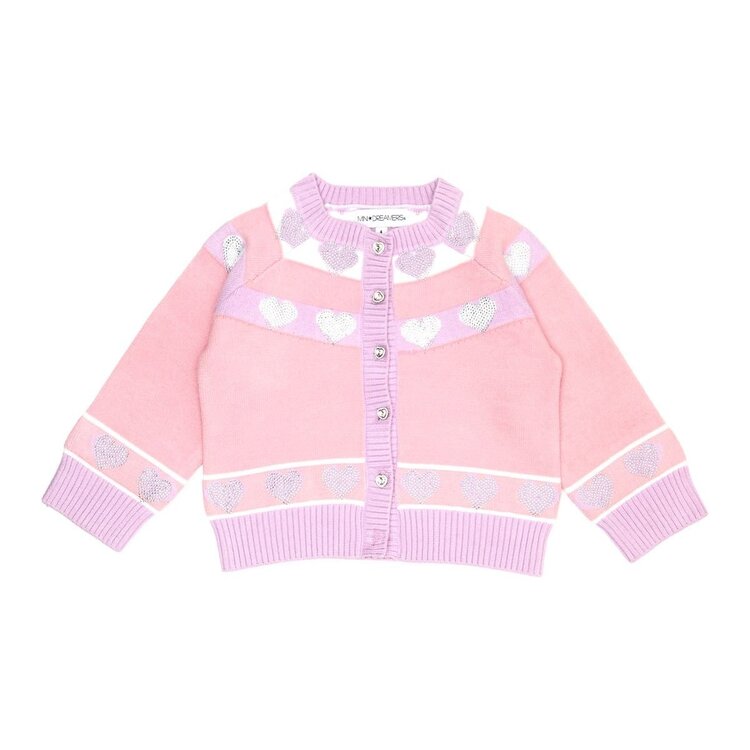 Mini Dreamers Alessia Crystal Heart Cardigan
