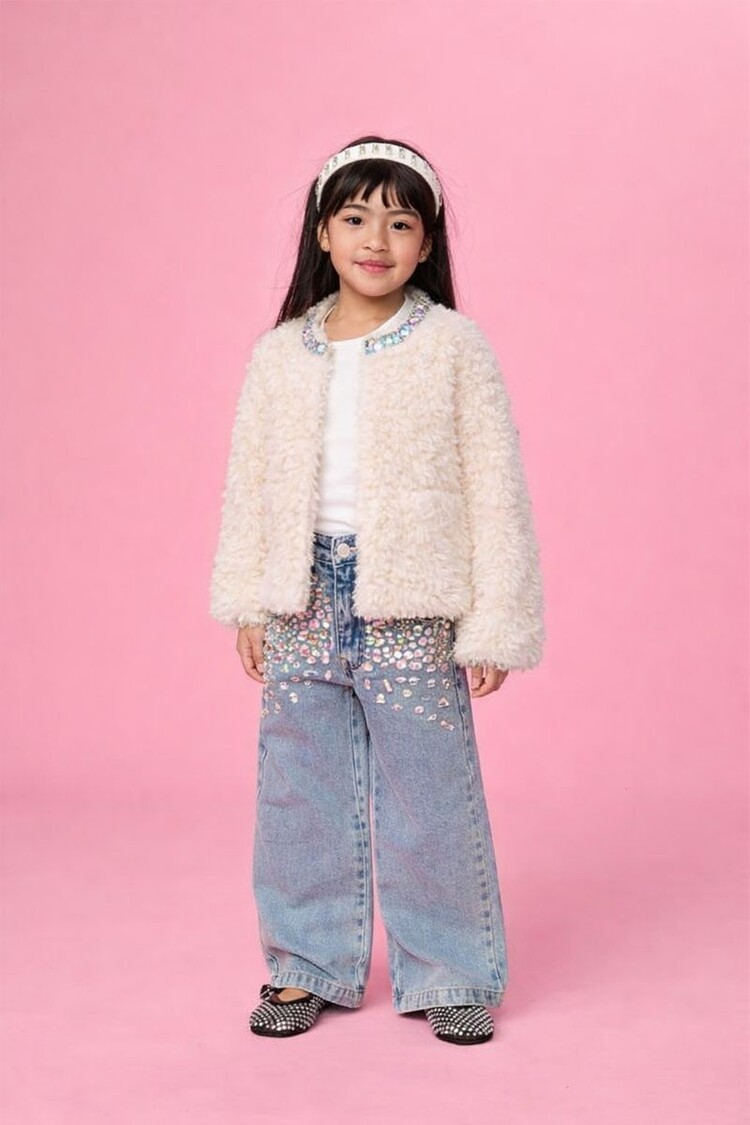 Mini Dreamers London Fuzzy Jacket