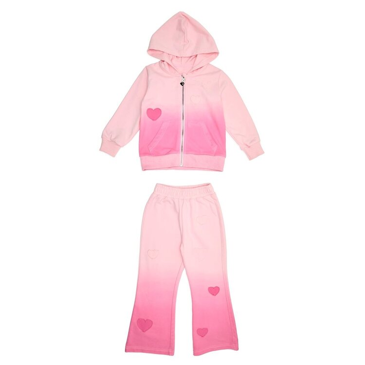 Mini Dreamers Brynn Heart Dip Dye Jogger Set
