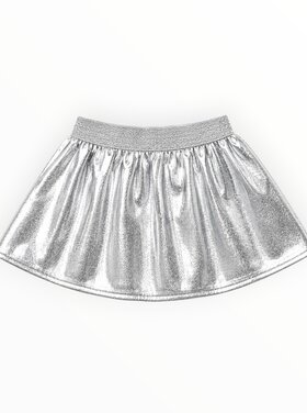 Mia New York Faux Leather Metallic Skater Skirt
