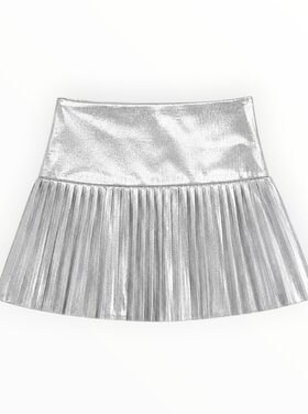 Tweenstyle Metallic Pleated Skort