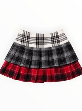 Flowers by Zoe Pleated Plaid Skirt