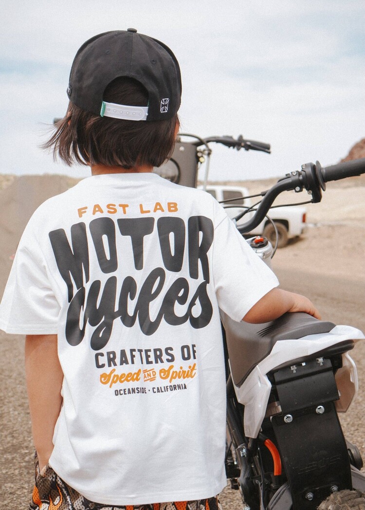 Little Trouble Fast Lab Motorcycles Tee