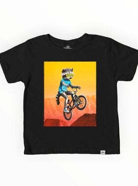 Kid Dangerous Biking Raccoon Tee