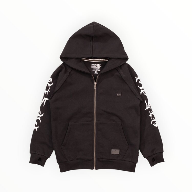 Munster Kids Crazyfont Zip Hoodie