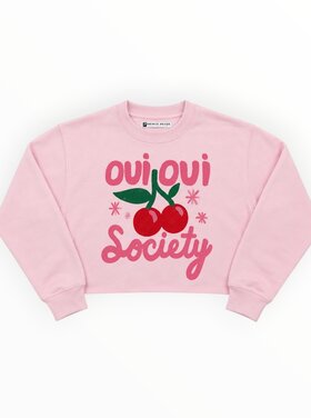 Prince Peter Oui Oui Society Crop Sweatshirt