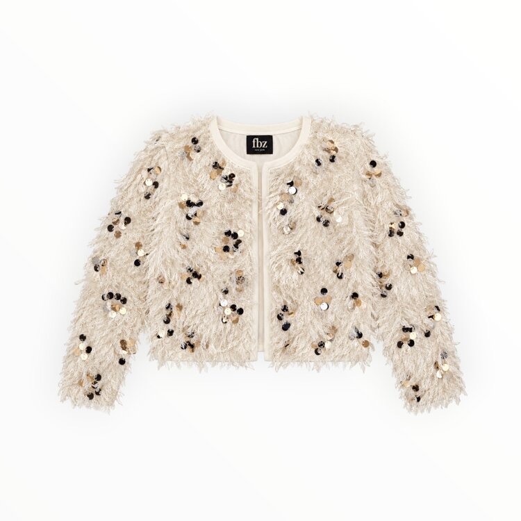 Flowers by Zoe Shag Sparkle Cardigan