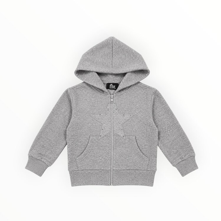 Flowers by Zoe Stud Star Zip Hoodie