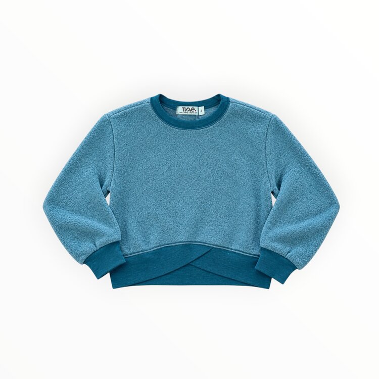 T2 Love Reverse Fleece Overlap Pullover