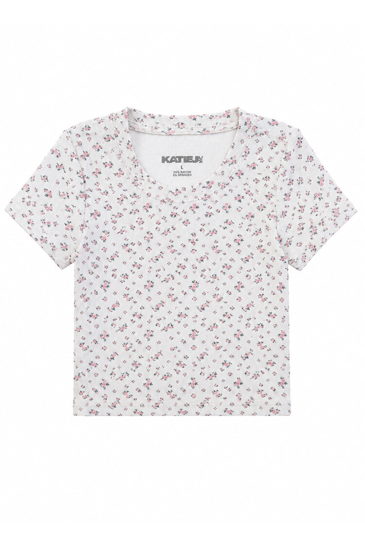 Katie J NYC Sage Floral Livi Tee