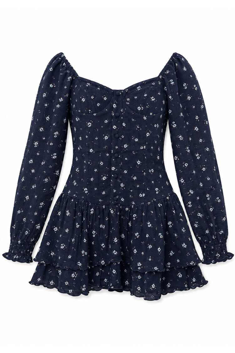 Katie J NYC Soren Floral LS Dress