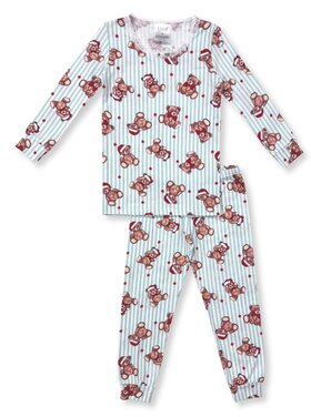 Esme Beary Christmas Lace Trim LS Set